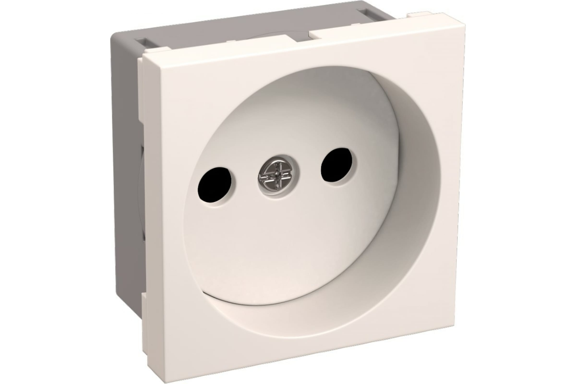 Розетка 1-м ПРАЙМЕР 2мод. 45х45 РКС-20-20-П-К  бел. ИЭК (Картинка 2)