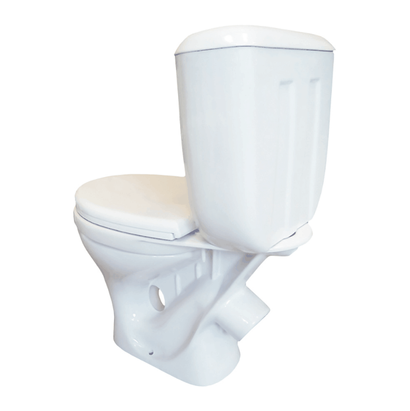 Унитаз-компакт Луна 2 кос.выпуск, 1 уров. арматура, сиденье полипропилен (Картинка 2)