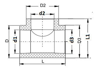 Тройник переходной ф110-50-110 ПП (Картинка 2)
