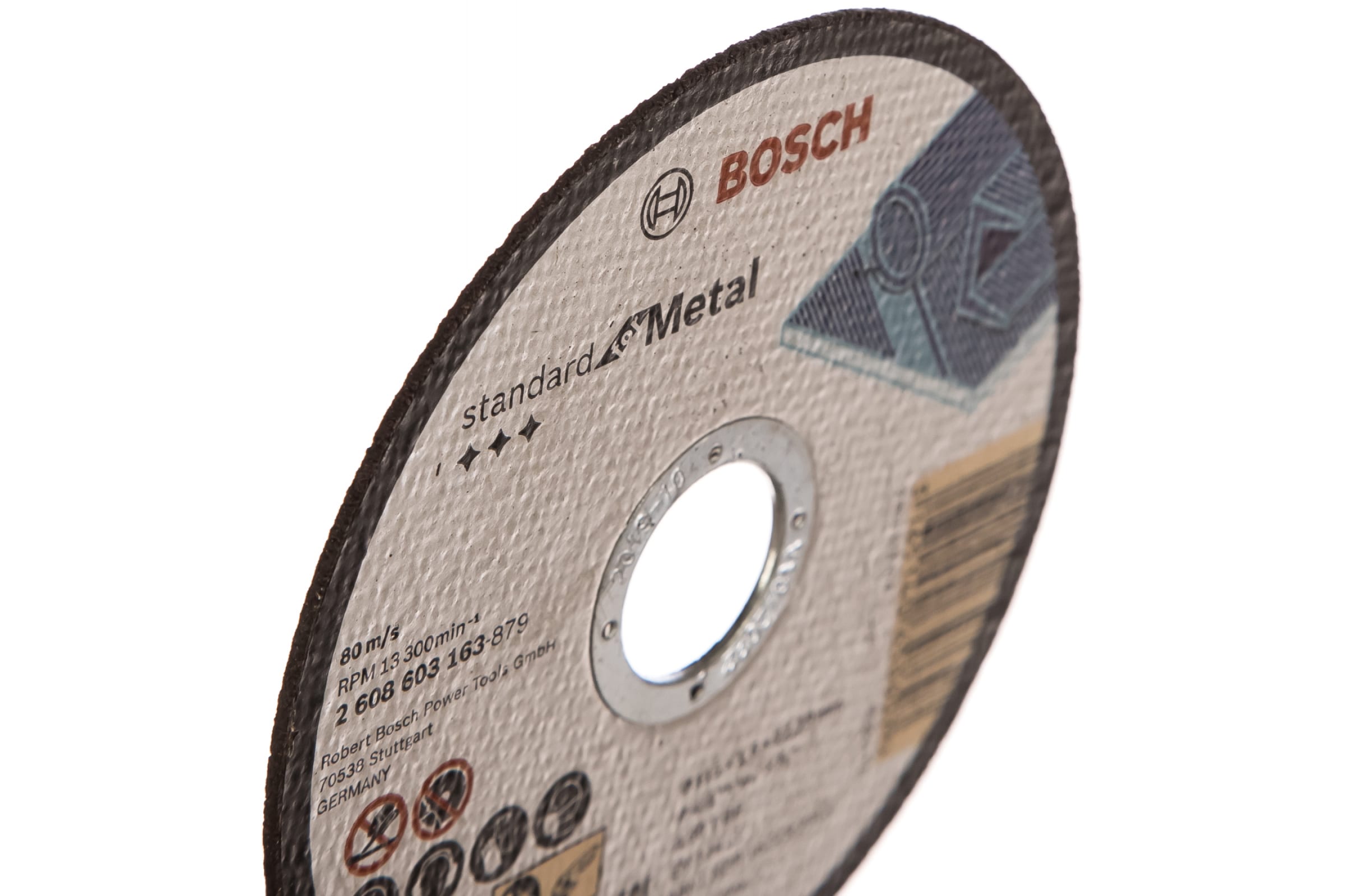 Круг отрезной по металлу Standard 115х22.2х1.6 мм Bosch 2608603163 (Картинка 2)