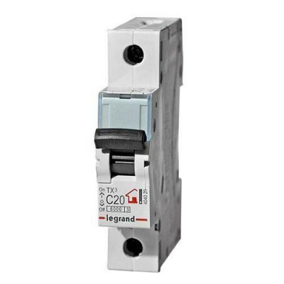 Автоматический выключатель LR 1п 20А C (604806) Legrand (Картинка 2)