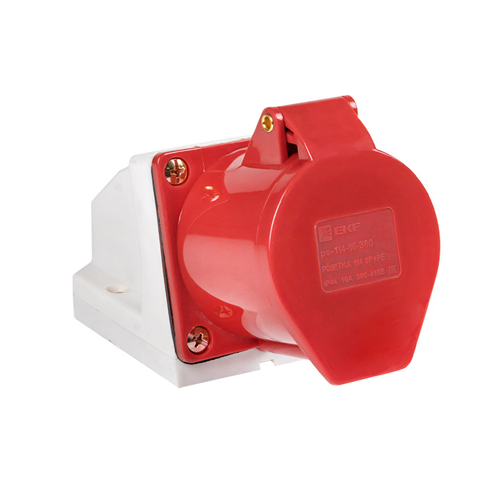 Розетка 114 стационарная 16А 380В (3+1) IP44 EKF (Картинка 2)