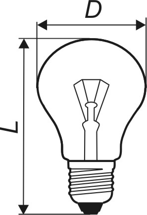 Лампа накаливания 95Вт Е27 220В Лисма (Картинка 2)